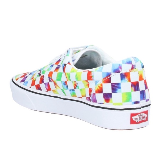 VANS Multi Color ComfyCush Checkered Low Top - Picture 2 of 4